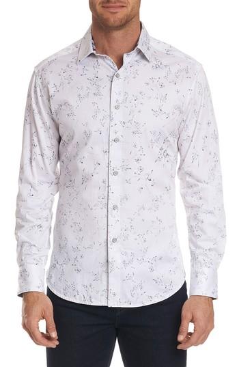 Men's Robert Graham De La Cruz Classic Fit Sport Shirt - White