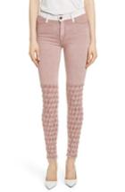 Women's Brockenbow Emma Embroidered Skinny Jeans - Pink