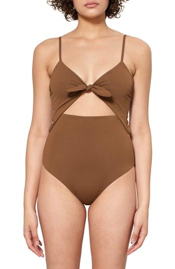 Women's Mara Hoffman Kia Cutout One-piece Swimsuit - Green