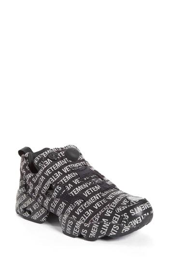 Women's Vetements Monogram Instapump Fury Sneaker Us / 39eu - Black