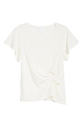 Women's Leith Side Knot Tee, Size - Ivory