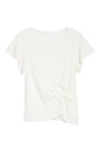 Women's Leith Side Knot Tee, Size - Ivory
