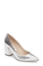 Women's Nina Tinsley Pointy Toe Pump .5 M - Metallic