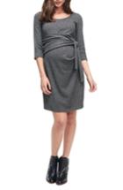 Women's Maternal America Faux Wrap Maternity Dress