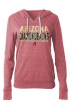 Women's New Era Cap Mlb Fleece Hoodie - Burgundy