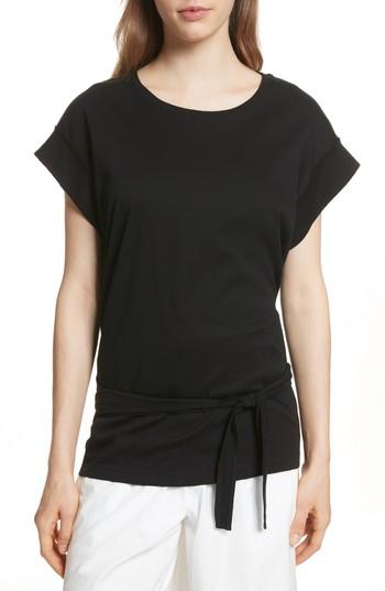 Women's Vince Wrap Back Top - Black