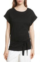 Women's Vince Wrap Back Top - Black