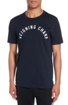Men's Reigning Champ Ringspun T-shirt, Size - Blue