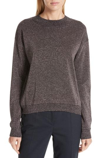 Women's Boss Funday Metallic Wool Blend Sweater - Black