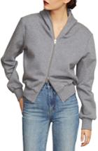 Women's Habitual Frankie Zip Hooded Shirt - Grey