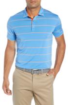 Men's Bobby Jones Rule 18 Alliance Stripe Tech Polo - Blue