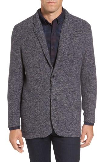 Men's Michael Bastian Deconstructed Merino & Yak Wool Sweater Jacket