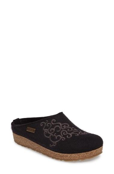 Women's Haflinger Symphony Slipper Us / 37eu - Black