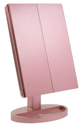 Impressions Vanity Co. Touch Led Trifold Vanity Mirror, Size - Rose Gold