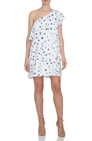 Women's Cece Floating Petals Ruffle One-shoulder Dress