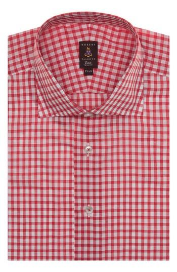 Men's Robert Talbott Tailored Fit Check Dress Shirt .5 - Red