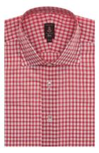 Men's Robert Talbott Tailored Fit Check Dress Shirt .5 - Red