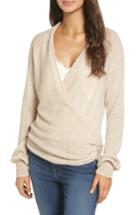 Women's Leith Wrap Front Sweater - Brown