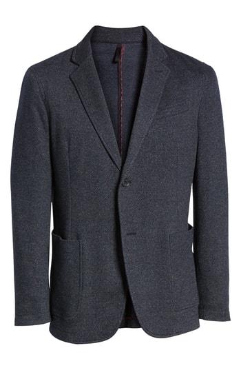 Men's Bugatchi Cotton & Wool Blazer - Blue