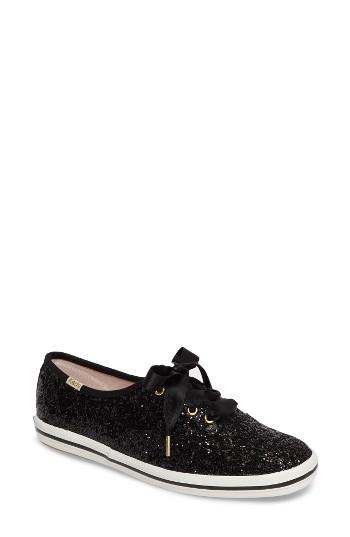 Women's Keds For Kate Spade New York Glitter Sneaker M - Black