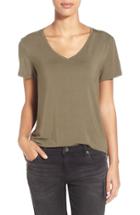 Women's Halogen Modal Jersey V-neck Tee - Green