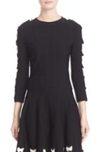 Women's Alexander Mcqueen Twisted Cutout Knit Top - Black