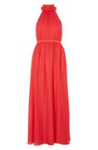 Women's Topshop Taylor Halter Maxi Dress Us (fits Like 0) - Red