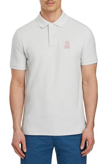 Men's Psycho Bunny Bunny Polo, Size 5(m) - Grey