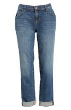 Women's Eileen Fisher Organic Cotton Boyfriend Jeans, Size 6 - Blue (online Only) (regular & )