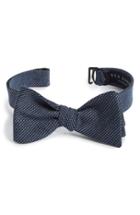 Men's Ted Baker London Dot Silk Bow Tie, Size - Grey