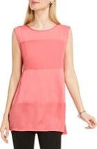 Women's Vince Camuto Mixed Media Tank - Coral