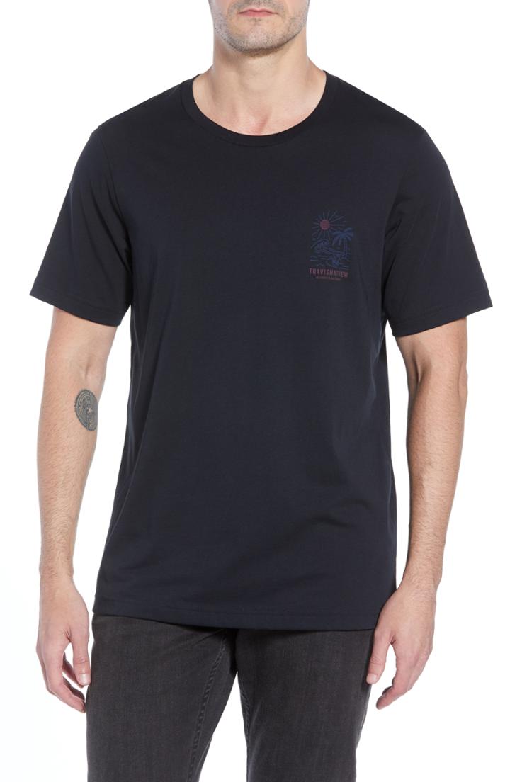 Men's Travis Mathew Graphic T-shirt, Size - Black