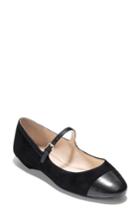 Women's Cole Haan Phoenix Mary Jane Flat .5 B - Black