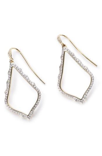 Women's Kendra Scott Sophia Diamond & Gold Drop Earrings
