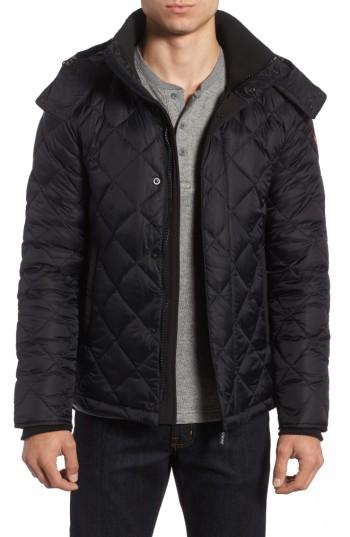 Men's Canada Goose Hendriksen Quilted Down Coat - Black