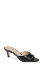 Women's Pelle Moda Bex Kitten Heel Slide Sandal M - Black