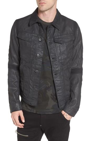 Men's G-star Raw Motac 3d Slim Denim Jacket - Black