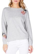 Women's Michael Stars Reversible Crewneck Sweatshirt - Grey