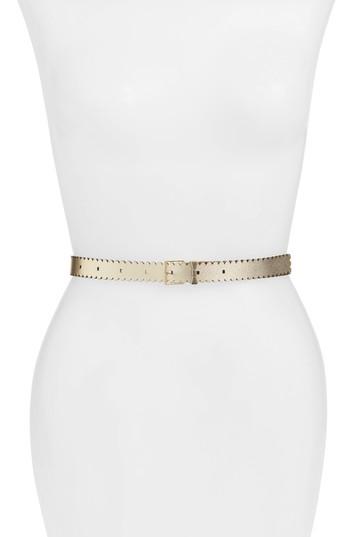 Women's Kate Spade New York Reversible Scalloped Belt - Rattan