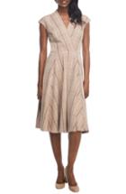 Women's Gal Meets Glam Collection Joy Button Front Velvet Dress
