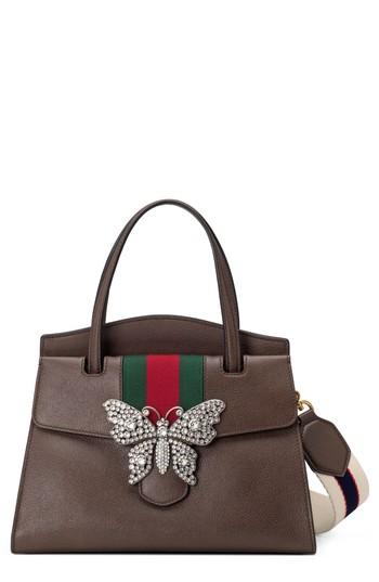 Gucci Medium Linea Totem Leather Satchel -