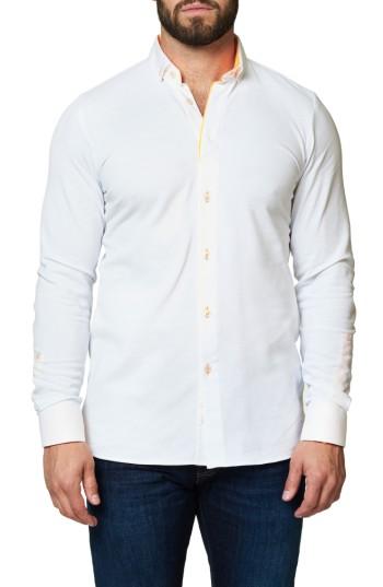 Men's Maceoo Long Sleeve Sport Shirt (m) - White