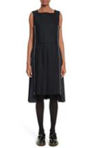 Women's Comme Des Garcons Pleated Wool Dress