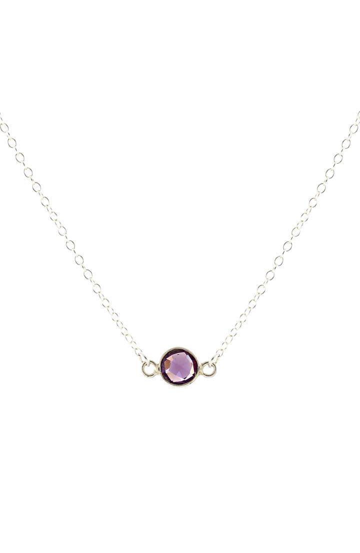 Women's Kris Nations Tiny Birthstone Pendant Necklace