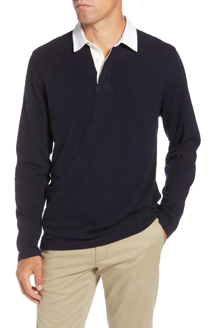 Men's 1901 Slub Long Sleeve Rugby Polo
