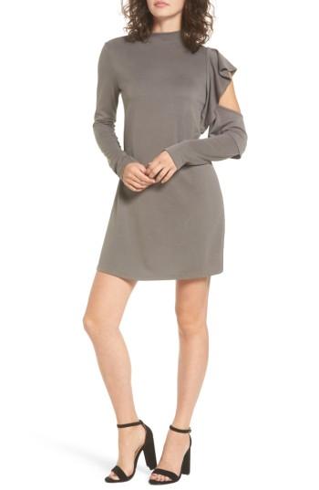 Women's Everly Side Ruffle Knit Dress - Brown
