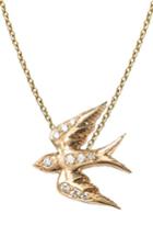 Women's Nora Kogan Diamond Swallow Pendant Necklace