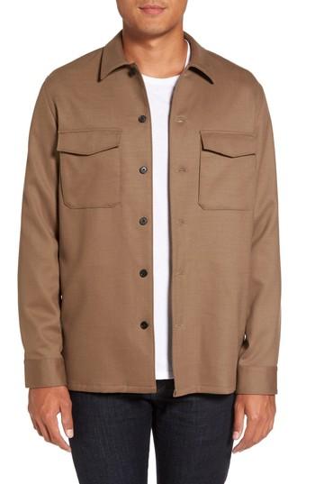 Men's Theory Mory Nc Trim Fit Buffalo Shirt, Size - Grey