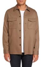 Men's Theory Mory Nc Trim Fit Buffalo Shirt, Size - Grey