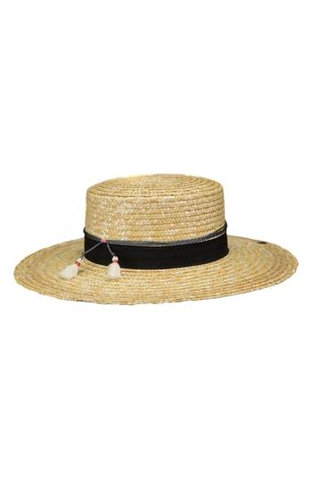 Women's Peter Grimm Teresa Wheat Straw Resort Hat - Brown